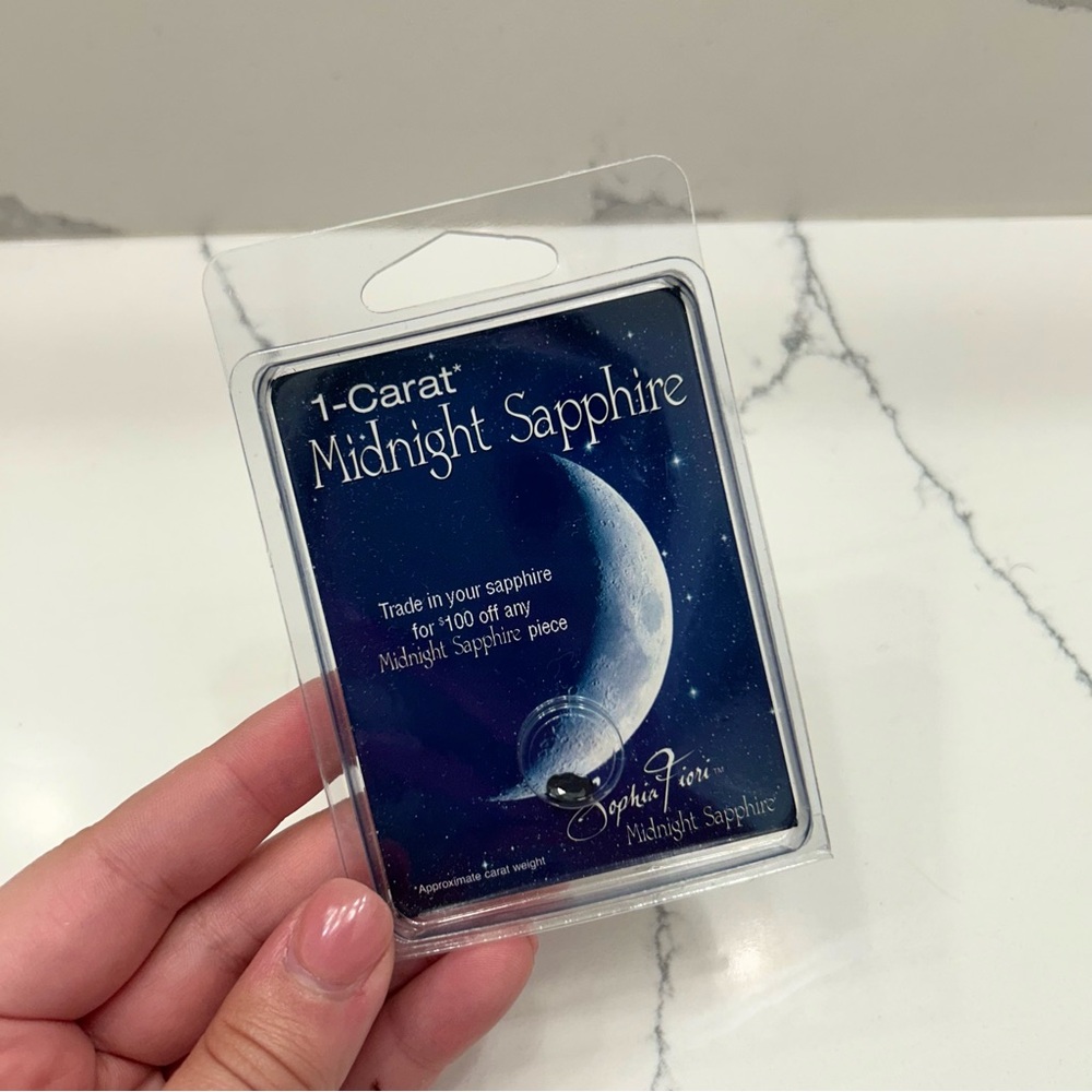 Sapphire Sophia Fiori Midnight Blue Oval Cut Loose Gemstone 1 Carat 7x5mm
